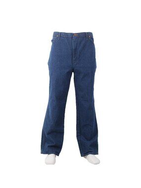 Wrangler Jeans NEW $36 Sz 40 x 30 Blue Denim Fits Over Boots Slim 100% Cotton